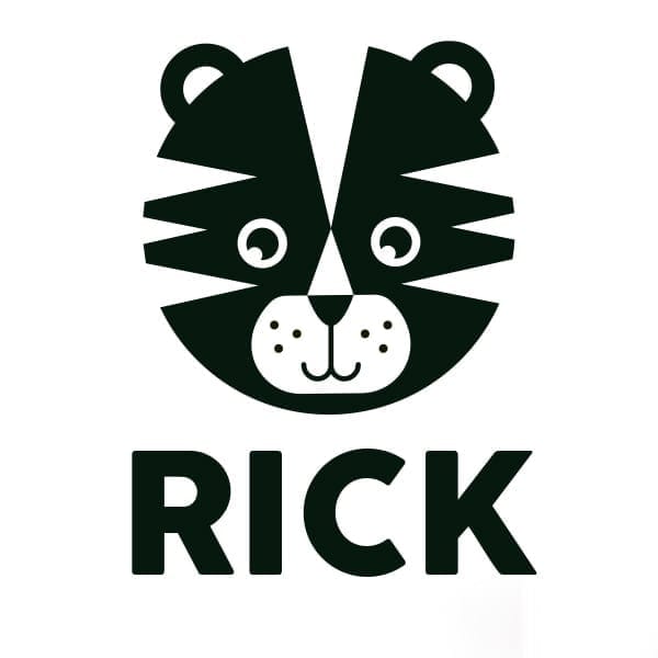 Naamsticker met tijger2