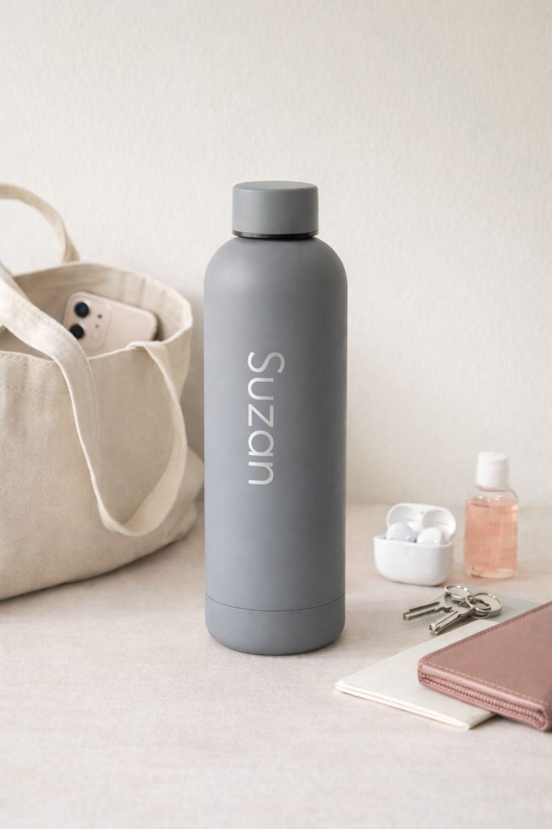 Rvs drinkfles 500ml met naam