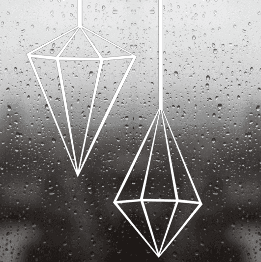 Set himmeli raamstickers ruit en diamant
