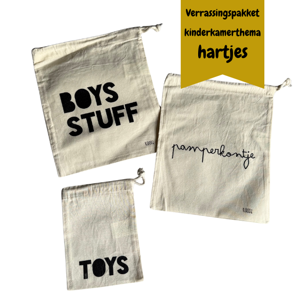 Verrassingspakket kinderkamer thema: hartjes