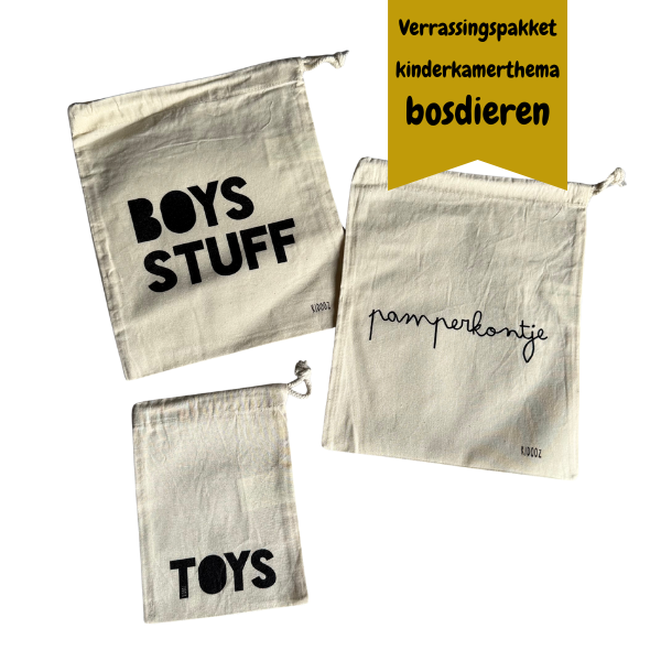 Verrassingspakket kinderkamer thema: bosdieren