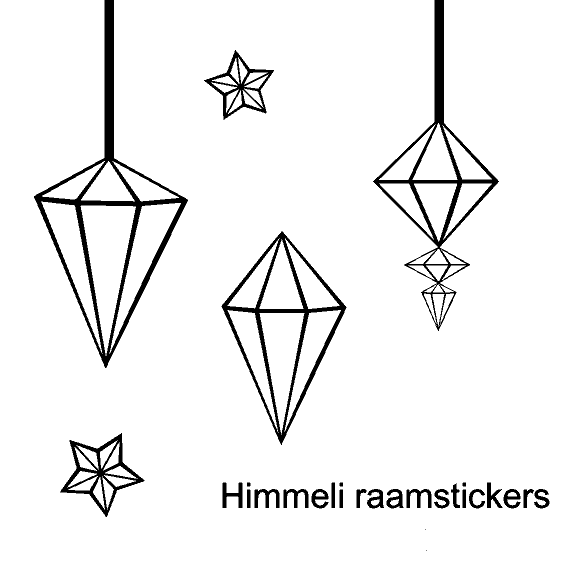 Set himmeli raamstickers minis