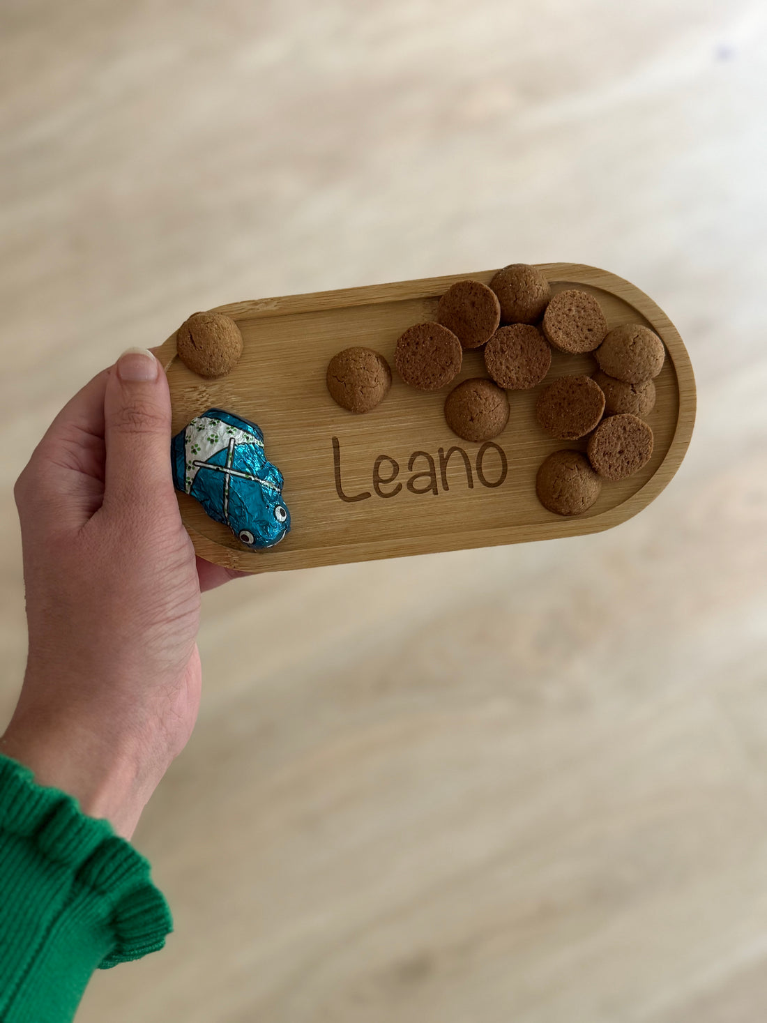 Snackplankje klein met naam