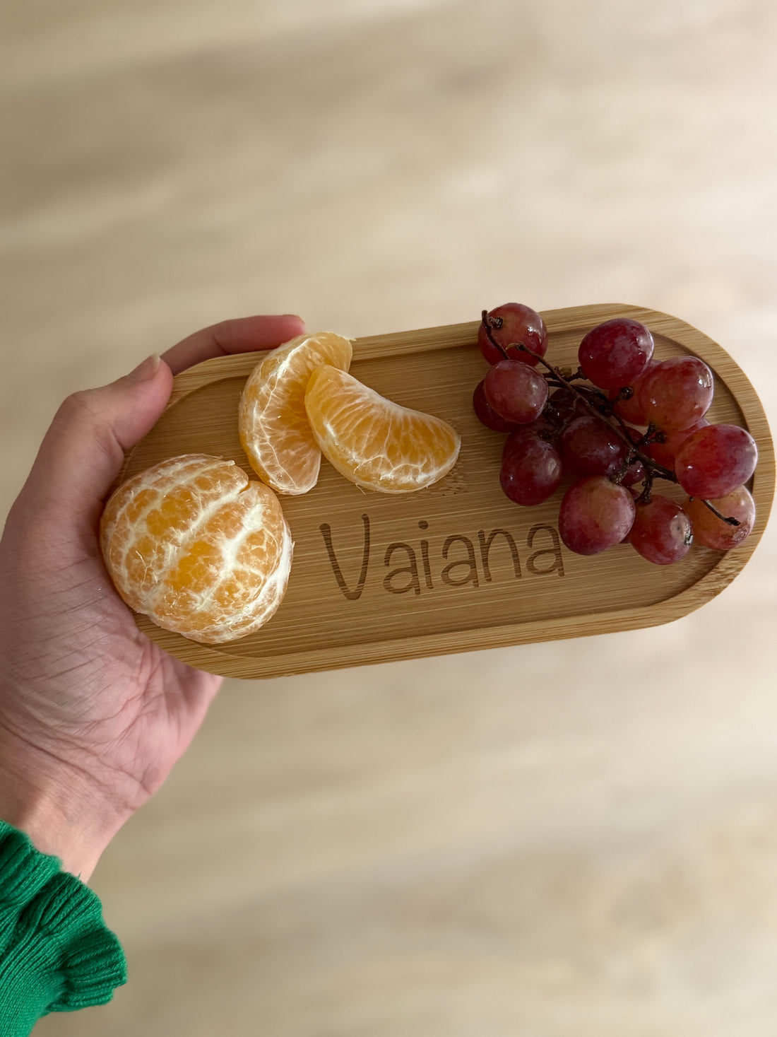 Snackplankje klein met naam