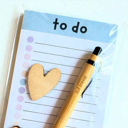 To do blok + pen met haar naam - cadeau voor de liefste juf