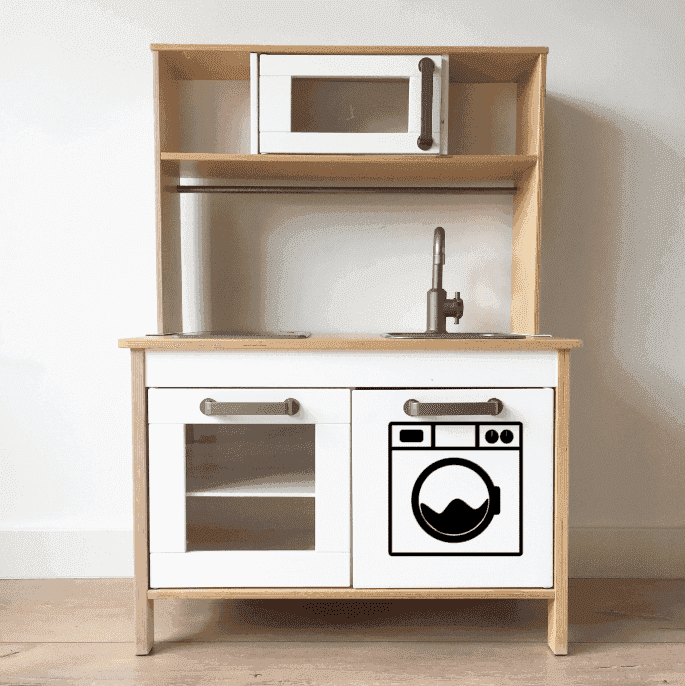 IKEA Duktig stickers wasmachine (keukenstickers)