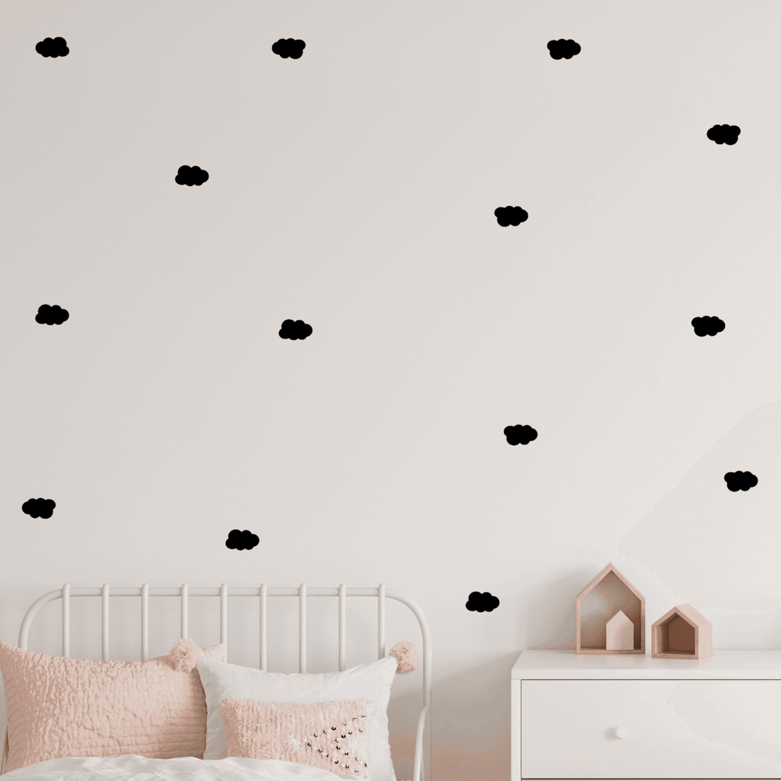 Wolken muurstickers