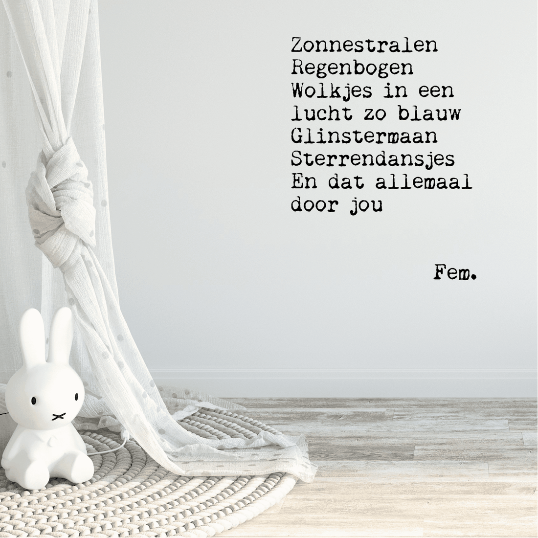 Papierpleziertjes muursticker &